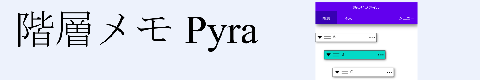 階層メモ Pyra